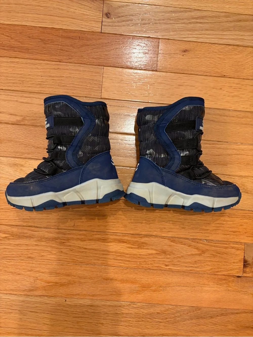 Hobibear Kids Navy Blue Lined Winter Boots